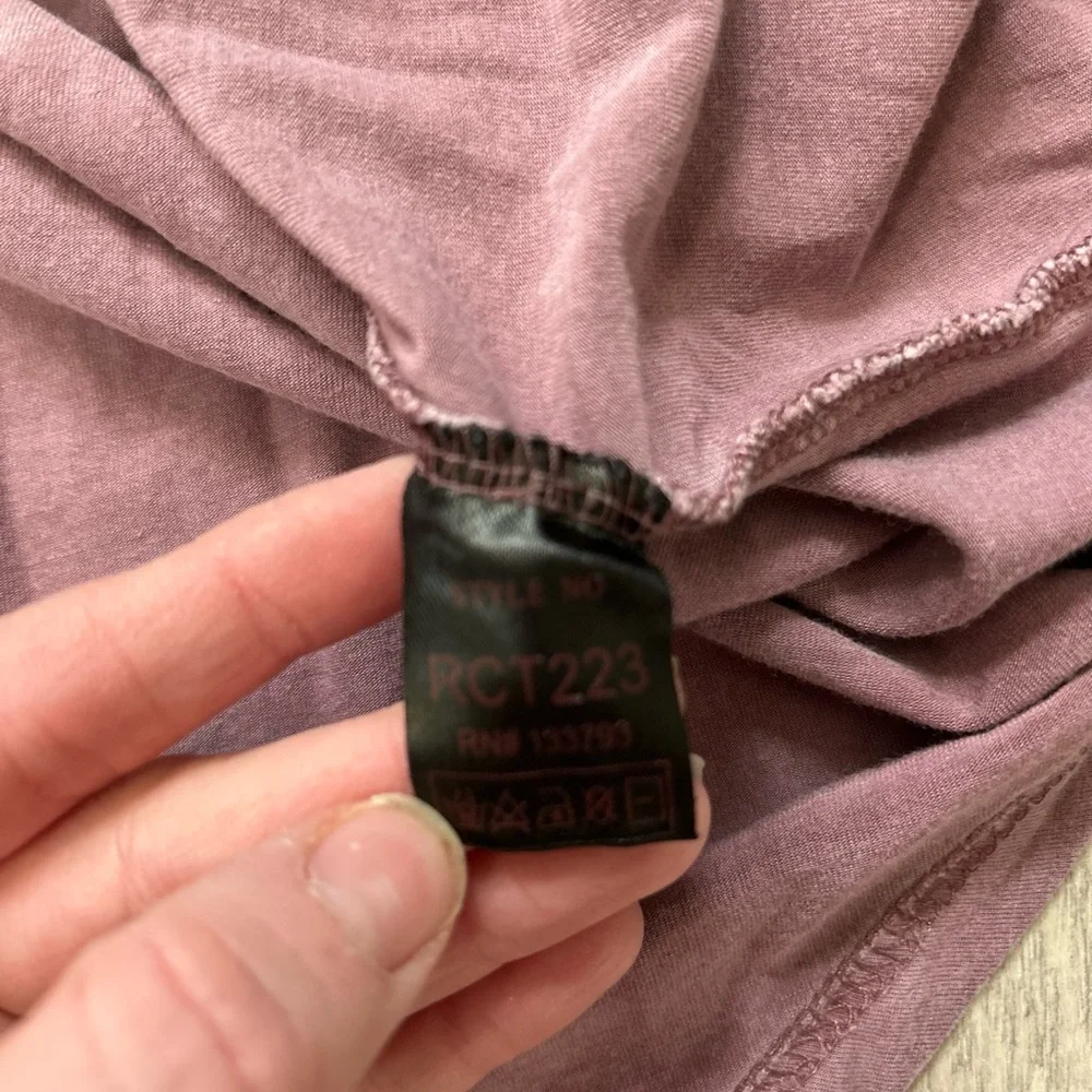 POL Dusty Mauve Babydoll Top Sz Sm - Picture 7 of 11